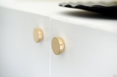 Kokeshi 3012 Pomo para mueble latón cepillado sin pintar