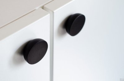 Kokeshi 3012 Pomo para muebles de aluminio negro