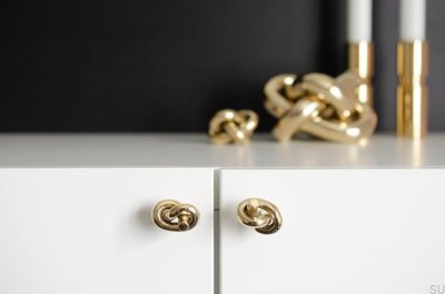 Pomo para mueble Knot 35 Latón Pulido Sin Pintar
