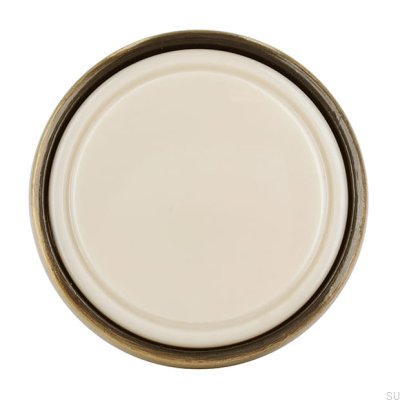 Pomo para mueble 1971 30 Bronce antiguo con beige