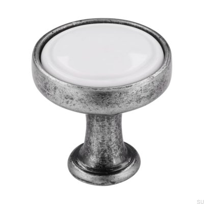 Pomo para Mueble 1971 Plata Antigua