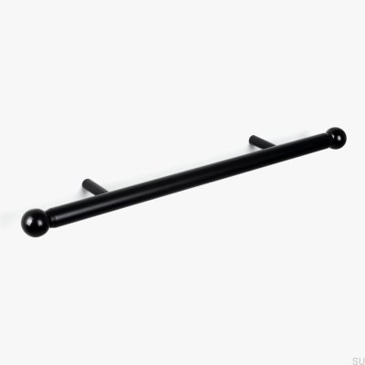 Tirador para mueble circular Kirke Rail 160 Metal Negro