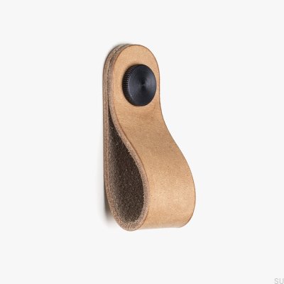 Mueble Pomo Pasador Cuero con negro