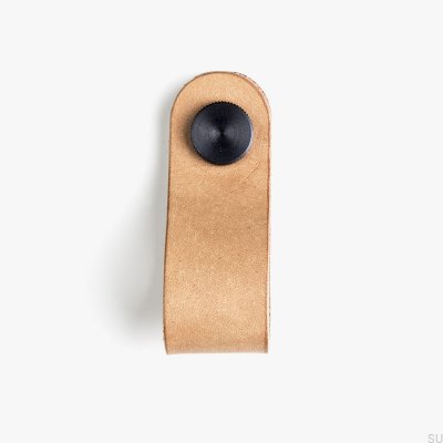 Mueble Pomo Pasador Cuero con negro