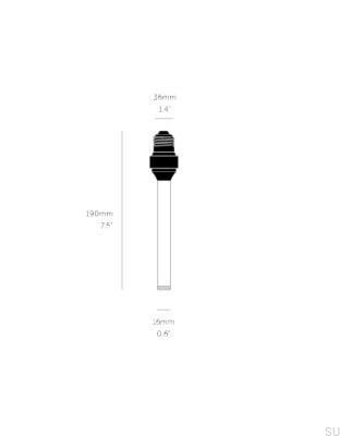 Bombilla ahumada Buster Forked E27 de 5 W con control de brillo