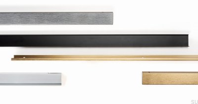 Tirador para mueble canto Way 1056 Aluminio Blanco