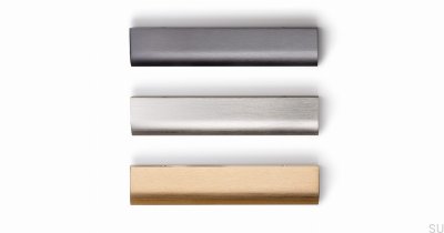 Tirador para muebles Ona 544 Edge anodizado gris cepillado