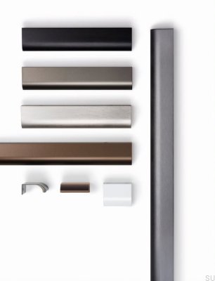 Tirador plegable para mueble She 1440 Aluminio Blanco
