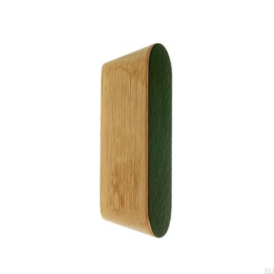 Tirador para mueble Solo Green 60 Esmaltado Verde - Aceite Incoloro Semi-mate