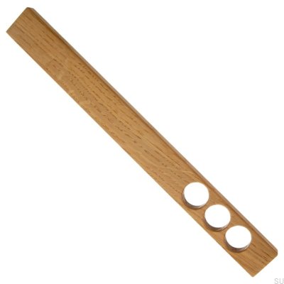 Tirador para mueble alargado Gdynia 256 Madera Roble - Óleo Incoloro Semi-mate