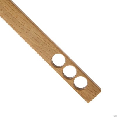 Tirador para mueble alargado Gdynia 256 Madera Roble - Óleo Incoloro Semi-mate