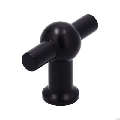 Pomo para mueble T-Bar 2011-50 Metal Negro Mate