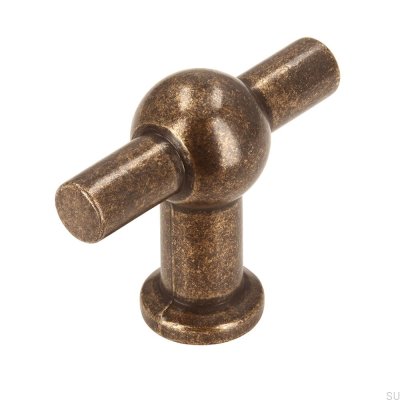  Pomo para Mueble T-Bar 2011-50 Bronce Antiguo
