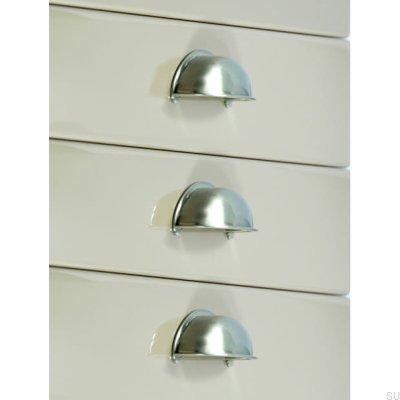 Tirador para mueble Shell 1003 Plata Cepillado