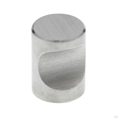 Pomo para mueble 1404 18 Acero cepillado