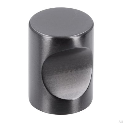 Pomo para mueble 1404 18 Antracita Cepillado