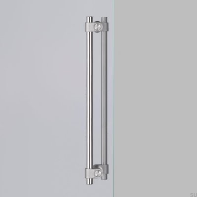 Tirador para mueble de doble cara Acero Fundido 350 Plata