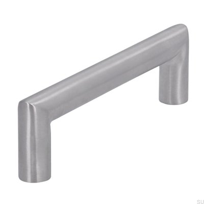 Tirador para mueble alargado 1406 96 Acero cepillado