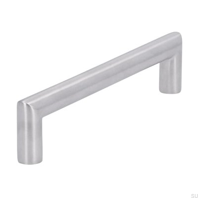 Tirador para mueble alargado 1406 128 Acero cepillado