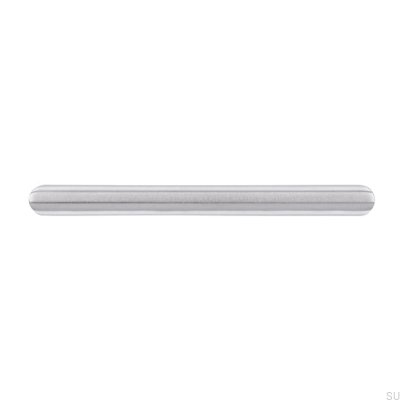 Tirador para mueble alargado 1406 128 Acero cepillado