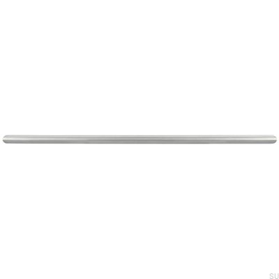 Tirador para mueble alargado 1406 384 Acero cepillado