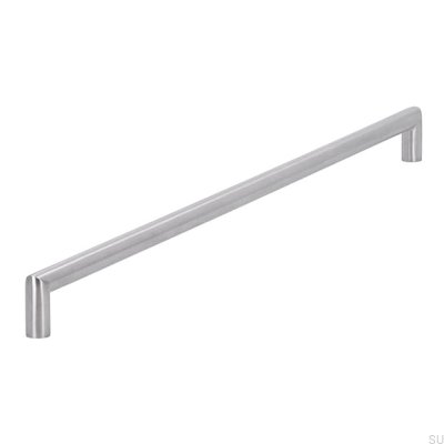 Tirador para mueble alargado 1406 480 Acero cepillado