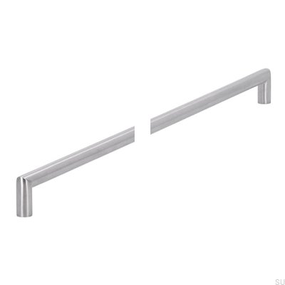 Tirador para mueble alargado 1406 736 Acero cepillado