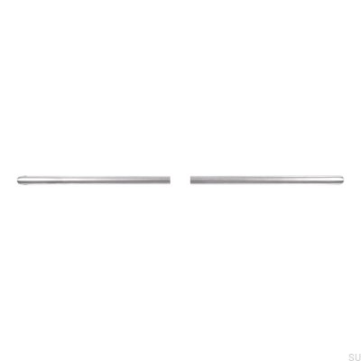 Tirador para mueble alargado 1406 736 Acero cepillado