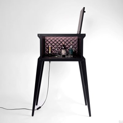 Barra de madera Popstar Black Oak con enchufe europeo