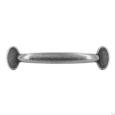 Tirador para mueble alargado 1534 96 Plata Antigua