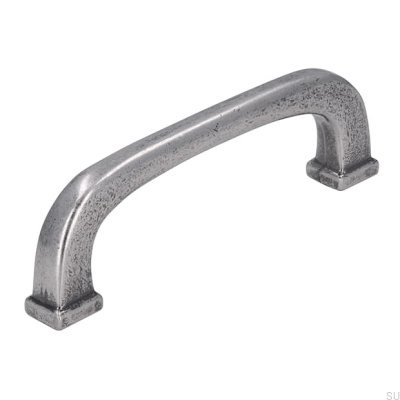 Tirador para mueble alargado 1577 96 Plata Antigua