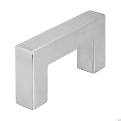 Tirador para mueble alargado 1585 64 Acero cepillado