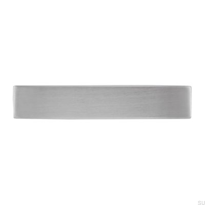 Tirador para mueble alargado 1585 64 Acero cepillado
