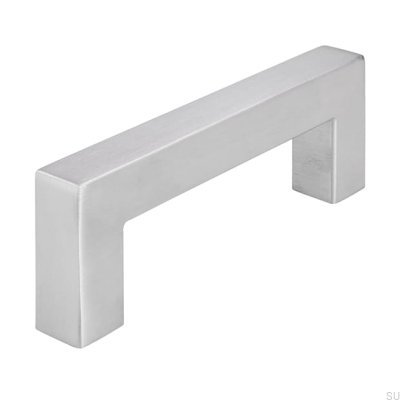 Tirador para mueble alargado 1585 96 Acero cepillado