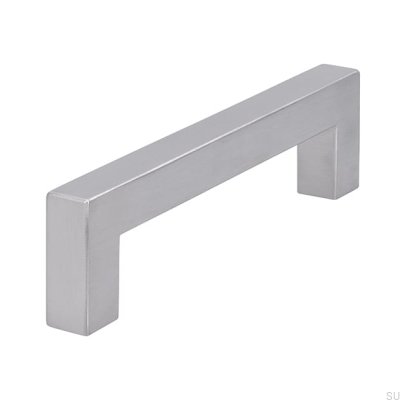 Tirador para mueble alargado 1585 128 Acero cepillado