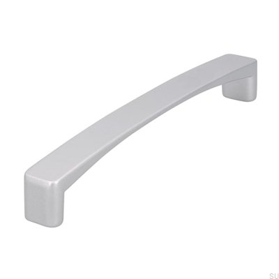 Tirador para mueble alargado 1666 128 Aluminio Cepillado