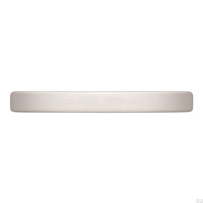 Tirador para mueble alargado 1666 128 Plata cepillado