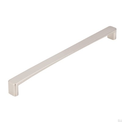Tirador para mueble alargado 1666 224 Plata Cepillado