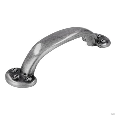 Tirador para mueble alargado 1681 96 Plata Antigua