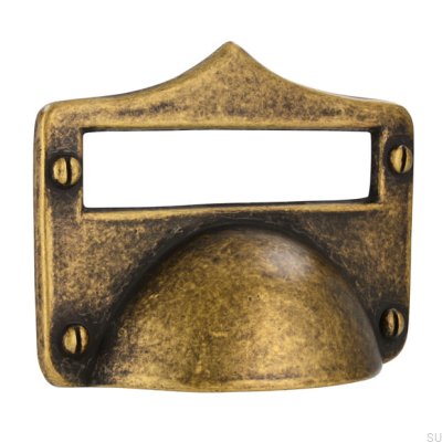Tirador para mueble Shell 1682 32 Bronce Antiguo