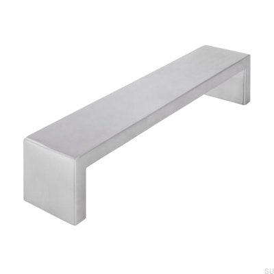 Tirador para mueble alargado 1739 192 Acero cepillado