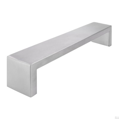 Tirador para mueble alargado 1739 224 Acero cepillado