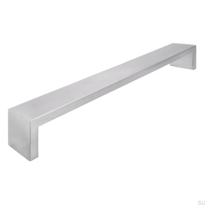 Tirador para mueble alargado 1739 480 Acero cepillado