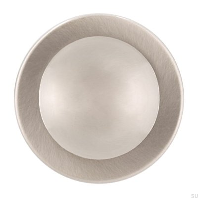 Pomo para mueble 1746 40 Plata Cepillado