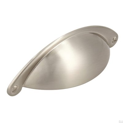 Tirador para mueble Shell 1761 64 Plata cepillado