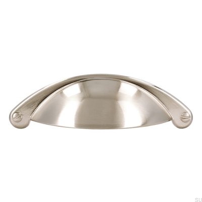 Tirador para mueble Shell 1761 64 Plata cepillado