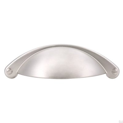 Tirador para mueble Shell 1761 64 Plata mate