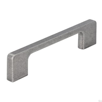 Tirador para mueble alargado 2027 128 Plata envejecida