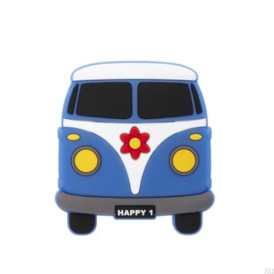 Pomo para mueble H233 Goma Azul Bus