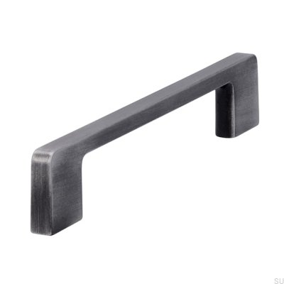 Tirador para mueble alargado 2027 160 Plata envejecida Cepillado